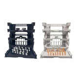 Maxbell Interlocking Display Base DIY Robot Machine Nest Action Figure Display Stand 16.5x11.5x16.5cm White