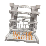 Maxbell Interlocking Display Base DIY Robot Machine Nest Action Figure Display Stand 16.5x11.5x16.5cm White