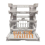 Maxbell Interlocking Display Base DIY Robot Machine Nest Action Figure Display Stand 16.5x11.5x16.5cm White