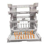 Maxbell Interlocking Display Base DIY Robot Machine Nest Action Figure Display Stand 16.5x11.5x16.5cm White