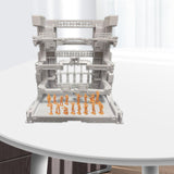 Maxbell Interlocking Display Base DIY Robot Machine Nest Action Figure Display Stand 16.5x11.5x16.5cm White