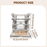 Maxbell Interlocking Display Base DIY Robot Machine Nest Action Figure Display Stand 16.5x11.5x16.5cm White