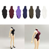 Maxbell 1:12 Scale Action Figure Clothes Swimsuit Mini for 6 inch Action Figure Body Black