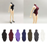 Maxbell 1:12 Scale Action Figure Clothes Swimsuit Mini for 6 inch Action Figure Body Black