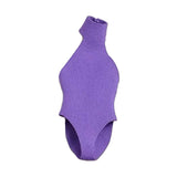Maxbell 1:12 Scale Action Figure Clothes Swimsuit Mini for 6 inch Action Figure Body Light Purple