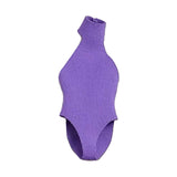 Maxbell 1:12 Scale Action Figure Clothes Swimsuit Mini for 6 inch Action Figure Body Light Purple