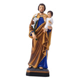 Maxbell ST. Joseph and Child Jesus Blessing Statuess for Shelf Tabletop Housewarming