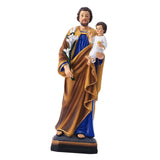 Maxbell ST. Joseph and Child Jesus Blessing Statuess for Shelf Tabletop Housewarming