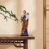 Maxbell ST. Joseph and Child Jesus Blessing Statuess for Shelf Tabletop Housewarming