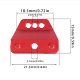 Maxbell 1/12 RC Car Shock Absorber Brackets Easy to Install for MN82 LC79 MN78 MN168 Red