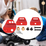 Maxbell 1/12 RC Car Shock Absorber Brackets Easy to Install for MN82 LC79 MN78 MN168 Red