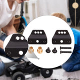 Maxbell 1/12 RC Car Shock Absorber Brackets Easy to Install for MN82 LC79 MN78 MN168 Black