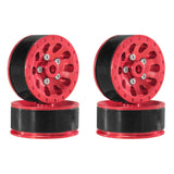 Maxbell 4x 1:12 1:16 RC Wheels DIY Assembly Wear Resistant Replace for 99sv2 C44 red