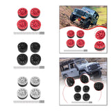 Maxbell 4x 1:12 1:16 RC Wheels DIY Assembly Wear Resistant Replace for 99sv2 C44 red