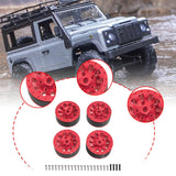 Maxbell 4x 1:12 1:16 RC Wheels DIY Assembly Wear Resistant Replace for 99sv2 C44 red