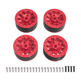 Maxbell 4x 1:12 1:16 RC Wheels DIY Assembly Wear Resistant Replace for 99sv2 C44 red