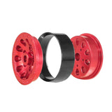 Maxbell 4x 1:12 1:16 RC Wheels DIY Assembly Wear Resistant Replace for 99sv2 C44 red