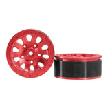 Maxbell 4x 1:12 1:16 RC Wheels DIY Assembly Wear Resistant Replace for 99sv2 C44 red