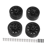 Maxbell 4x 1:12 1:16 RC Wheels DIY Assembly Wear Resistant Replace for 99sv2 C44 black