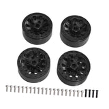 Maxbell 4x 1:12 1:16 RC Wheels DIY Assembly Wear Resistant Replace for 99sv2 C44 black