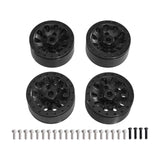 Maxbell 4x 1:12 1:16 RC Wheels DIY Assembly Wear Resistant Replace for 99sv2 C44 black