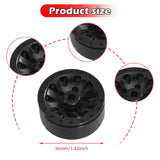 Maxbell 4x 1:12 1:16 RC Wheels DIY Assembly Wear Resistant Replace for 99sv2 C44 black