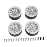 Maxbell 4x 1:12 1:16 RC Wheels DIY Assembly Wear Resistant Replace for 99sv2 C44 silver