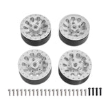 Maxbell 4x 1:12 1:16 RC Wheels DIY Assembly Wear Resistant Replace for 99sv2 C44 silver