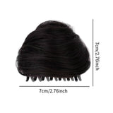 Maxbell Space Buns Hair Pieces Thick Headdress for Dance Performances Cosplay Events Black