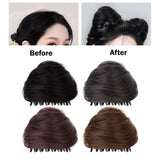 Maxbell Space Buns Hair Pieces Thick Headdress for Dance Performances Cosplay Events Black