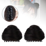 Maxbell Space Buns Hair Pieces Thick Headdress for Dance Performances Cosplay Events Black