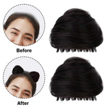 Maxbell Space Buns Hair Pieces Thick Headdress for Dance Performances Cosplay Events Black