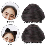 Maxbell Space Buns Hair Pieces Thick Headdress for Dance Performances Cosplay Events Brown Black