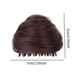 Maxbell Space Buns Hair Pieces Thick Headdress for Dance Performances Cosplay Events Dark Brown