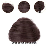 Maxbell Space Buns Hair Pieces Thick Headdress for Dance Performances Cosplay Events Dark Brown