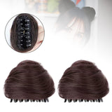 Maxbell Space Buns Hair Pieces Thick Headdress for Dance Performances Cosplay Events Dark Brown