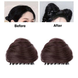 Maxbell Space Buns Hair Pieces Thick Headdress for Dance Performances Cosplay Events Dark Brown