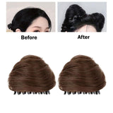 Maxbell Space Buns Hair Pieces Thick Headdress for Dance Performances Cosplay Events Light Brown