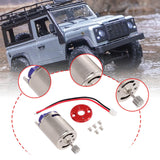 Maxbell RC Motor with Holder Replacement Brushed for MN78 MN99S C24 C34 Pickup Truck Red Base