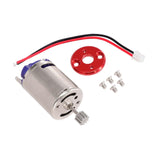 Maxbell RC Motor with Holder Replacement Brushed for MN78 MN99S C24 C34 Pickup Truck Red Base