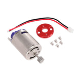 Maxbell RC Motor with Holder Replacement Brushed for MN78 MN99S C24 C34 Pickup Truck Red Base