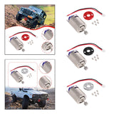 Maxbell RC Motor with Holder Replacement Brushed for MN78 MN99S C24 C34 Pickup Truck Red Base