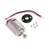Maxbell RC Motor with Holder Replacement Brushed for MN78 MN99S C24 C34 Pickup Truck Black Base