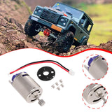 Maxbell RC Motor with Holder Replacement Brushed for MN78 MN99S C24 C34 Pickup Truck Black Base
