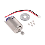 Maxbell RC Motor with Holder Replacement Brushed for MN78 MN99S C24 C34 Pickup Truck Silver Base