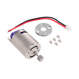 Maxbell RC Motor with Holder Replacement Brushed for MN78 MN99S C24 C34 Pickup Truck Silver Base