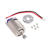 Maxbell RC Motor with Holder Replacement Brushed for MN78 MN99S C24 C34 Pickup Truck Silver Base