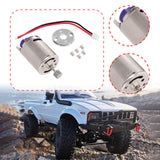 Maxbell RC Motor with Holder Replacement Brushed for MN78 MN99S C24 C34 Pickup Truck Silver Base