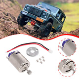 Maxbell RC Motor with Holder Replacement Brushed for MN78 MN99S C24 C34 Pickup Truck Silver Base