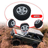 Maxbell 4 Pieces RC Car Wheels and Tires 1/12 Scale MN82 MN78 DIY Sturdy Spare Parts